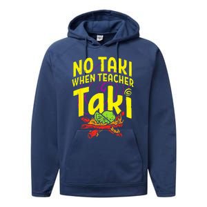 Cinco De Mayo Funny No Taki When Teacher Taki Performance Fleece Hoodie