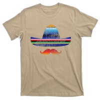 Cinco De Mayo Serape Blanket Inspired Sombrero Mustache T-Shirt