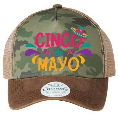 Cinco De Mayo Fiesta Mexican Party Legacy Tie Dye Trucker Hat