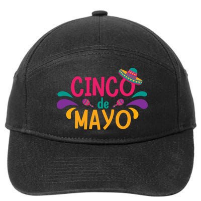 Cinco De Mayo Fiesta Mexican Party 7-Panel Snapback Hat