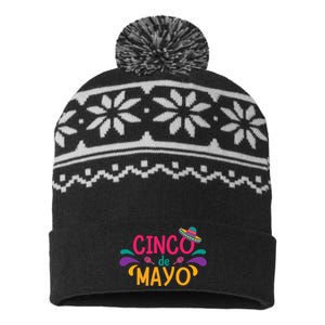 Cinco De Mayo Fiesta Mexican Party USA-Made Snowflake Beanie