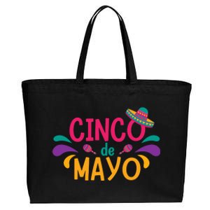 Cinco De Mayo Fiesta Mexican Party Cotton Canvas Jumbo Tote