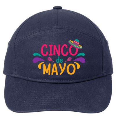 Cinco De Mayo Fiesta Mexican Party 7-Panel Snapback Hat