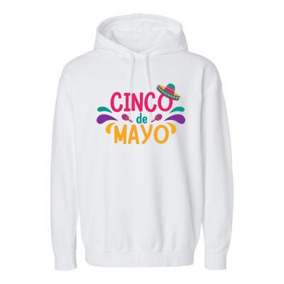 Cinco De Mayo Fiesta Mexican Party Garment-Dyed Fleece Hoodie