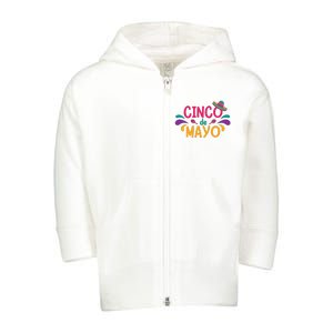 Cinco De Mayo Fiesta Mexican Party Toddler Zip Fleece Hoodie