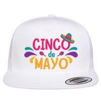 Cinco De Mayo Fiesta Mexican Party Flat Bill Trucker Hat