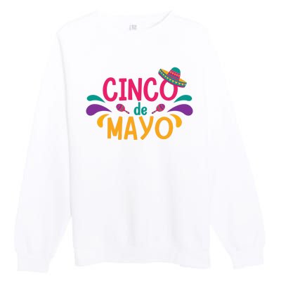 Cinco De Mayo Fiesta Mexican Party Premium Crewneck Sweatshirt