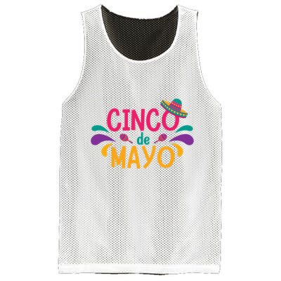 Cinco De Mayo Fiesta Mexican Party Mesh Reversible Basketball Jersey Tank