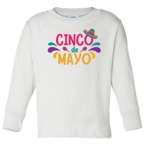 Cinco De Mayo Fiesta Mexican Party Toddler Long Sleeve Shirt