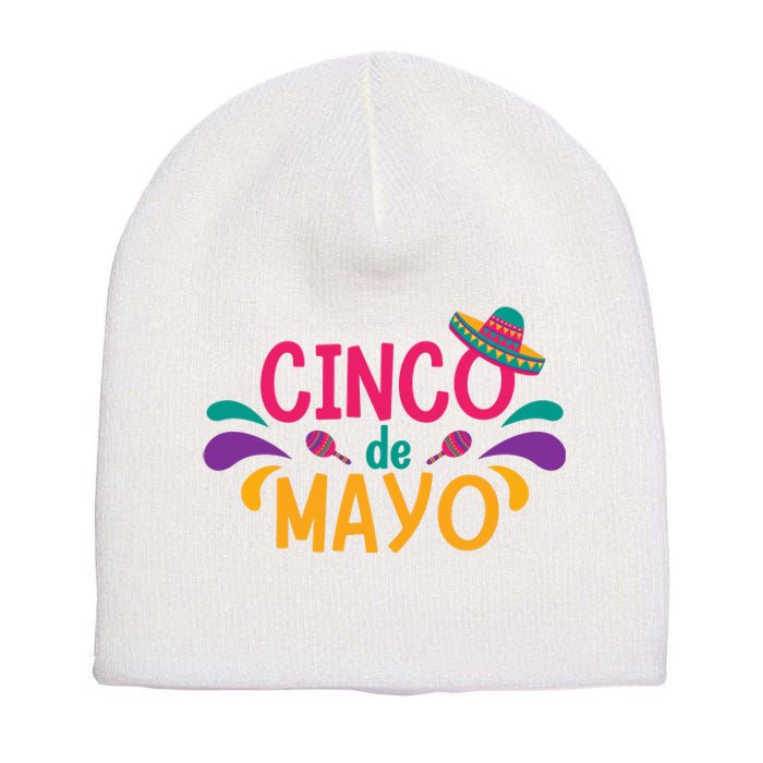 Cinco De Mayo Fiesta Mexican Party Short Acrylic Beanie