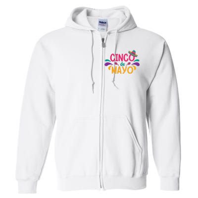 Cinco De Mayo Fiesta Mexican Party Full Zip Hoodie