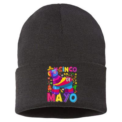 Cinco De Mayo Mexican Fiesta 5 De Mayo Sustainable Knit Beanie