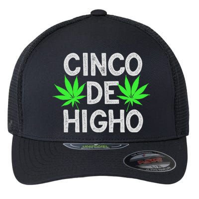 Cinco De Mayo Weed Funny Party 420 Gifts Flexfit Unipanel Trucker Cap