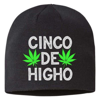 Cinco De Mayo Weed Funny Party 420 Gifts Sustainable Beanie