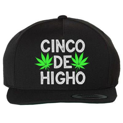 Cinco De Mayo Weed Funny Party 420 Gifts Wool Snapback Cap