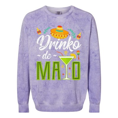 Cinco De Mayo Drinko De Mayo Fiesta Mexican Colorblast Crewneck Sweatshirt