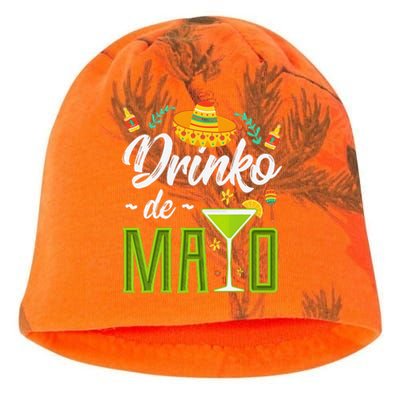 Cinco De Mayo Drinko De Mayo Fiesta Mexican Kati - Camo Knit Beanie