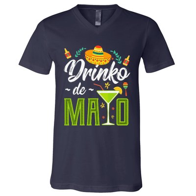 Cinco De Mayo Drinko De Mayo Fiesta Mexican V-Neck T-Shirt