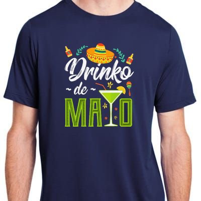 Cinco De Mayo Drinko De Mayo Fiesta Mexican Adult ChromaSoft Performance T-Shirt