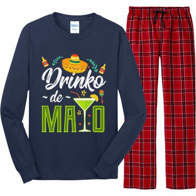 Cinco De Mayo Drinko De Mayo Fiesta Mexican Long Sleeve Pajama Set