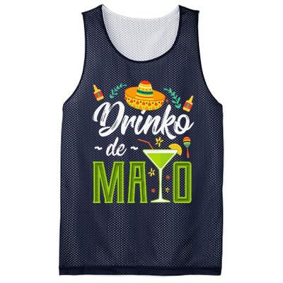 Cinco De Mayo Drinko De Mayo Fiesta Mexican Mesh Reversible Basketball Jersey Tank