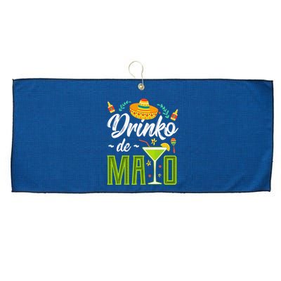 Cinco De Mayo Drinko De Mayo Fiesta Mexican Large Microfiber Waffle Golf Towel