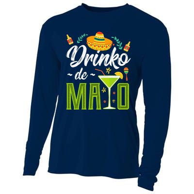 Cinco De Mayo Drinko De Mayo Fiesta Mexican Cooling Performance Long Sleeve Crew