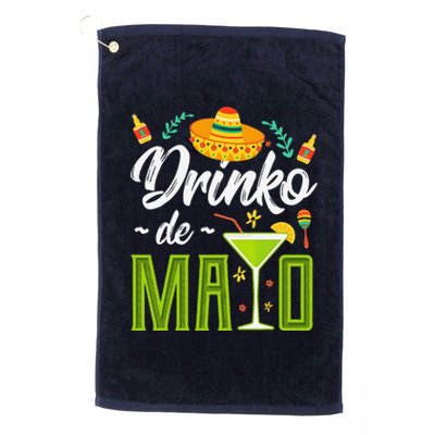 Cinco De Mayo Drinko De Mayo Fiesta Mexican Platinum Collection Golf Towel