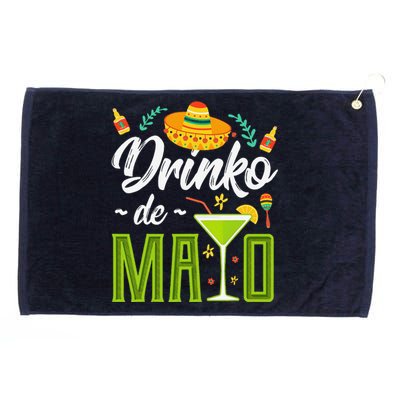 Cinco De Mayo Drinko De Mayo Fiesta Mexican Grommeted Golf Towel