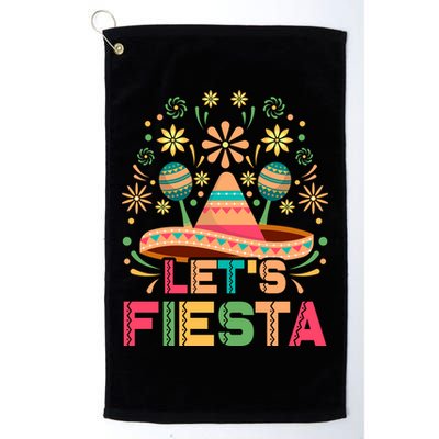 Cinco De Mayo Let's Fiesta Golf Towel