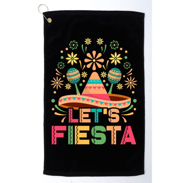 Cinco De Mayo Let's Fiesta Golf Towel