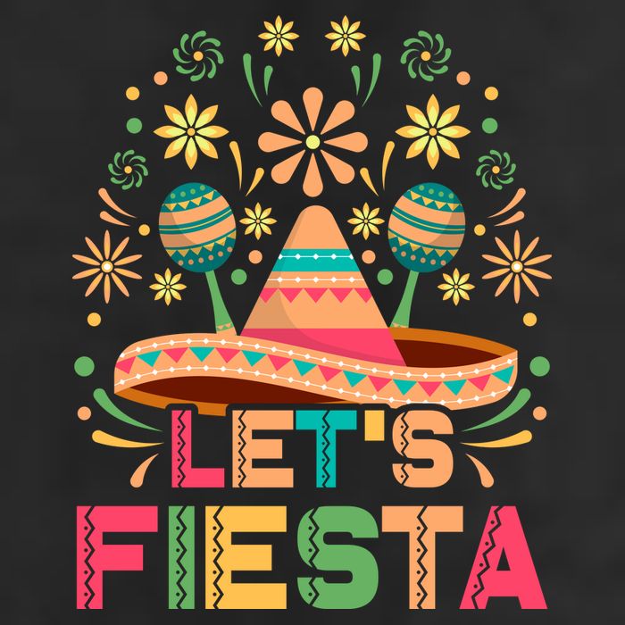 Cinco De Mayo Let's Fiesta Golf Towel