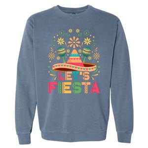 Cinco De Mayo Let's Fiesta Garment-Dyed Sweatshirt