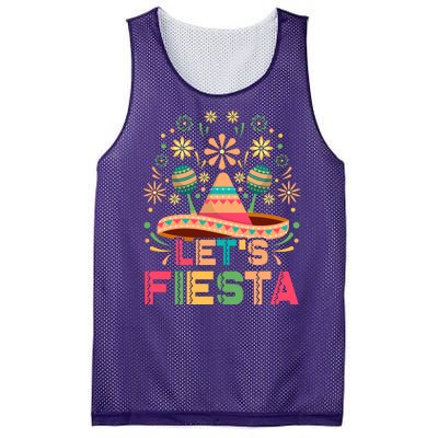 Cinco De Mayo Let's Fiesta Mesh Reversible Basketball Jersey Tank