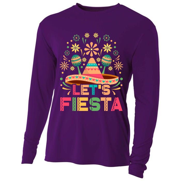 Cinco De Mayo Let's Fiesta Cooling Performance Long Sleeve Crew