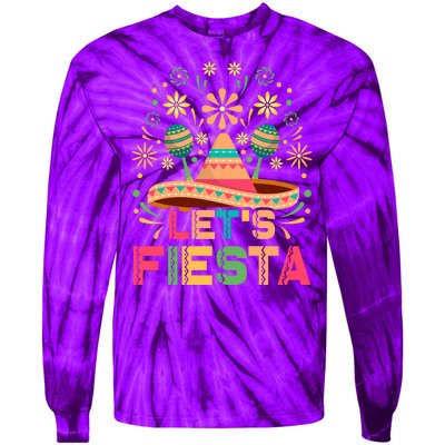 Cinco De Mayo Let's Fiesta Tie-Dye Long Sleeve Shirt