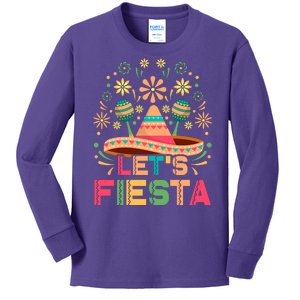 Cinco De Mayo Let's Fiesta Kids Long Sleeve Shirt