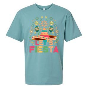 Cinco De Mayo Let's Fiesta Sueded Cloud Jersey T-Shirt