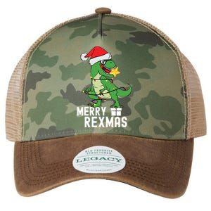 Christmas Dinosaur Merry Rexmas Tree Rex Christmas Gift Legacy Tie Dye Trucker Hat