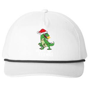 Christmas Dinosaur Merry Rexmas Tree Rex Christmas Gift Snapback Five-Panel Rope Hat