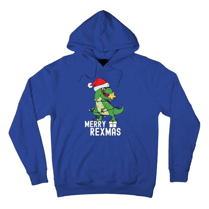 Christmas Dinosaur Merry Rexmas Tree Rex Christmas Gift Hoodie