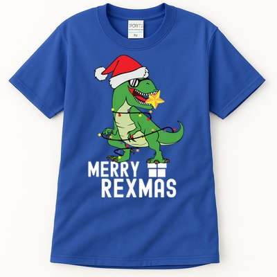 Christmas Dinosaur Merry Rexmas Tree Rex Christmas Gift Tall T-Shirt