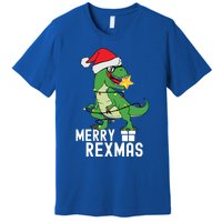 Christmas Dinosaur Merry Rexmas Tree Rex Christmas Gift Premium T-Shirt