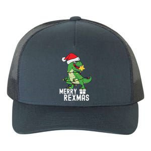 Christmas Dinosaur Merry Rexmas Tree Rex Christmas Gift Yupoong Adult 5-Panel Trucker Hat