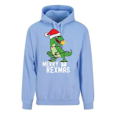 Christmas Dinosaur Merry Rexmas Tree Rex Christmas Gift Unisex Surf Hoodie