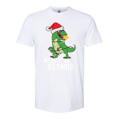 Christmas Dinosaur Merry Rexmas Tree Rex Christmas Gift Softstyle CVC T-Shirt