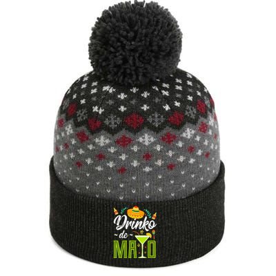 Cinco De Mayo Drinko De Mayo Fiesta Mexican The Baniff Cuffed Pom Beanie