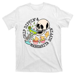 Chippin Dippin Margarita Sippin Skull T-Shirt