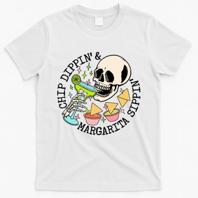 Chippin Dippin Margarita Sippin Skull T-Shirt