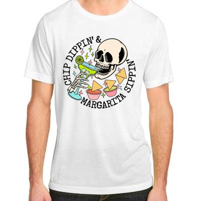 Chippin Dippin Margarita Sippin Skull Adult ChromaSoft Performance T-Shirt